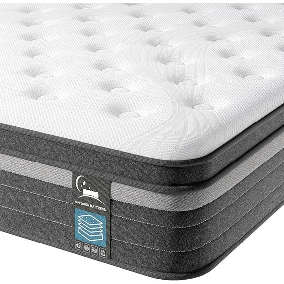 TeQsli 12-Inch Gel Memory Foam Twin Mattress