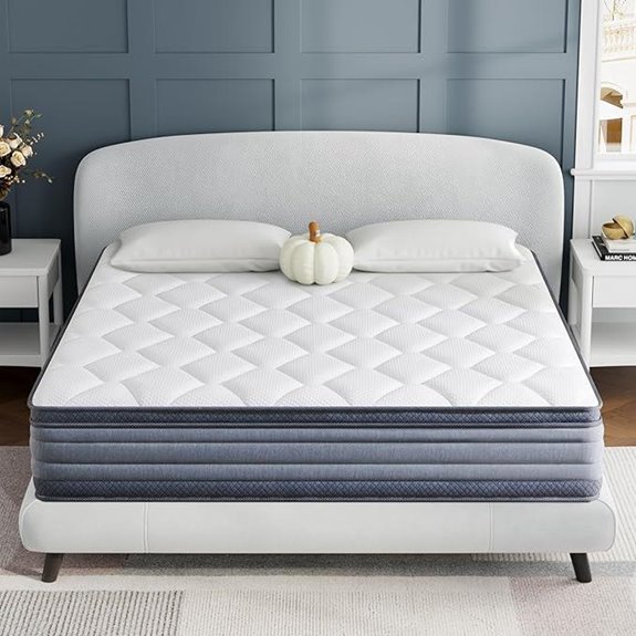 12-Inch King Hybrid Mattress with Gel Memory Foam