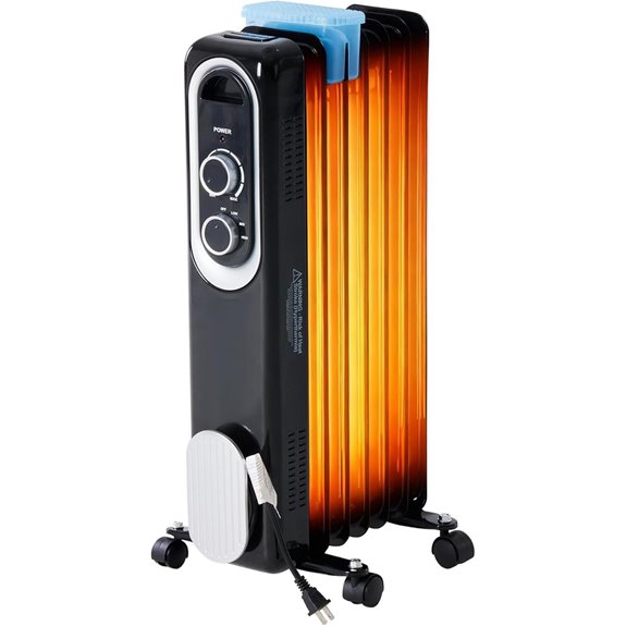 Dumos 1500W Oil-Filled Radiator Heater with Thermostat