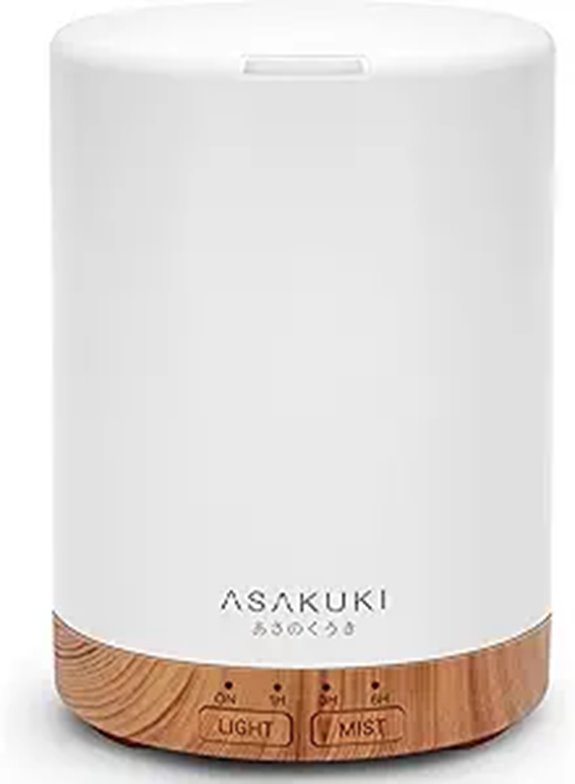 ASAKUKI 300ML Essential Oil Diffuser with Light