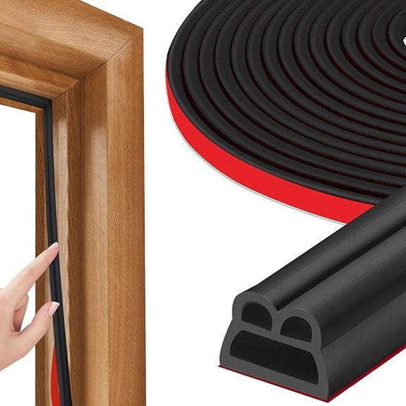 40FT Rubber Weather Stripping Door Seal (Black)