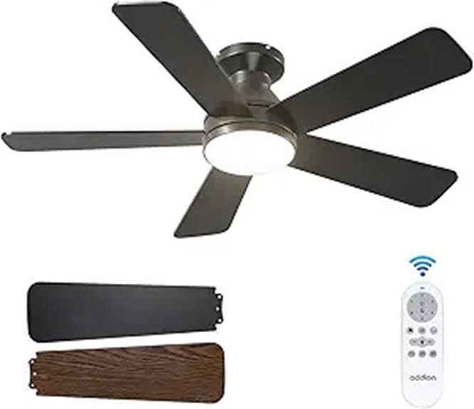 Addlon 42-Inch Reversible Ceiling Fan with Light