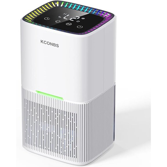 Dehumidifier with 60 oz Water Tank and LED Light
