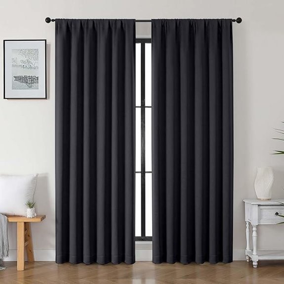Gwine Blackout Curtains 84 Inches 2 Panels Set