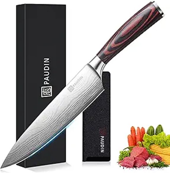 PAUDIN 8-Inch High Carbon Chef's Knife