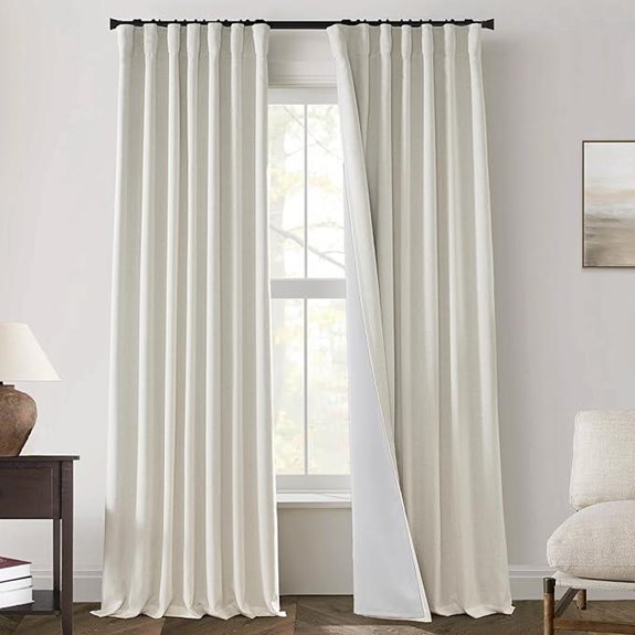 Panelsburg Soundproof Curtains 90 Inches Blackout Liners