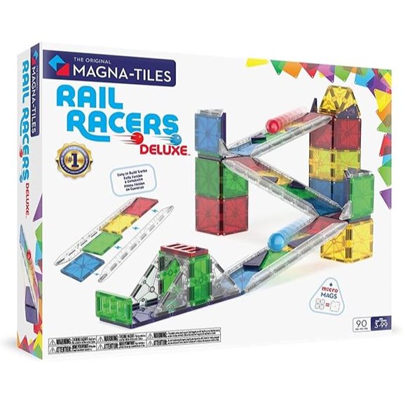 Magna-Tiles Rail Racers Deluxe 90-Piece Set