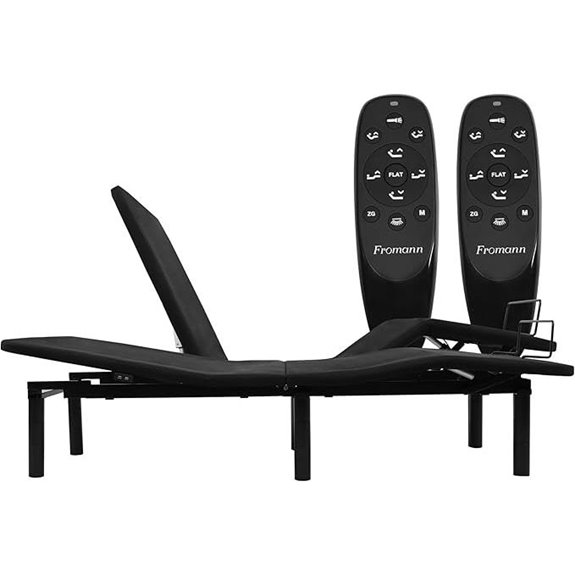 Fromann Split King Adjustable Bed Frame with USB