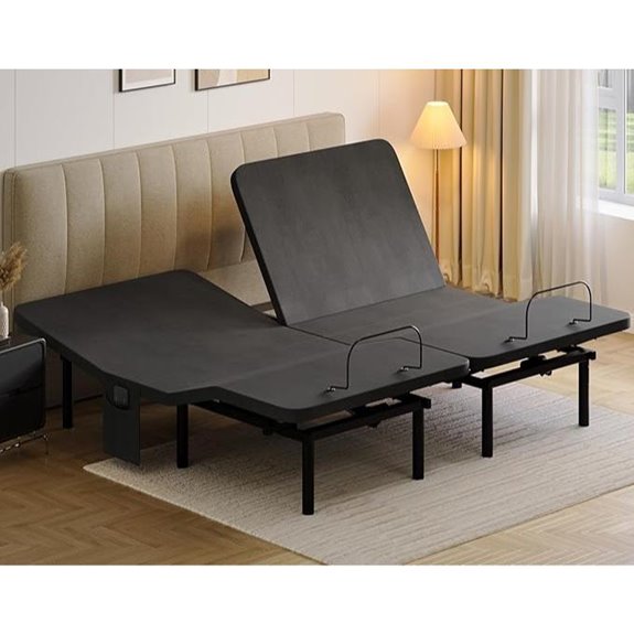 Koorlian Split King Adjustable Bed Frame with Remote