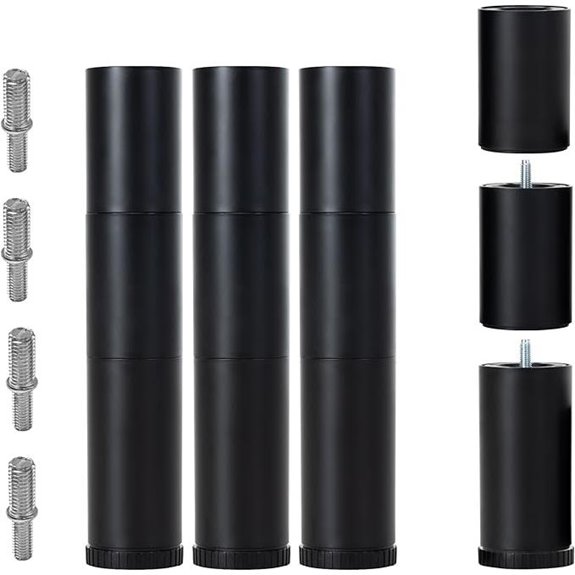 Adjustable Bed Legs Replacement Set of 4