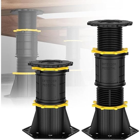 2 Pcs Adjustable Bed Support Legs 8.5-13 Inch