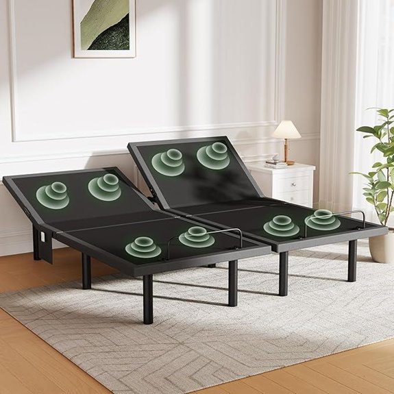 Marsail Split King Adjustable Bed with Massage and USB