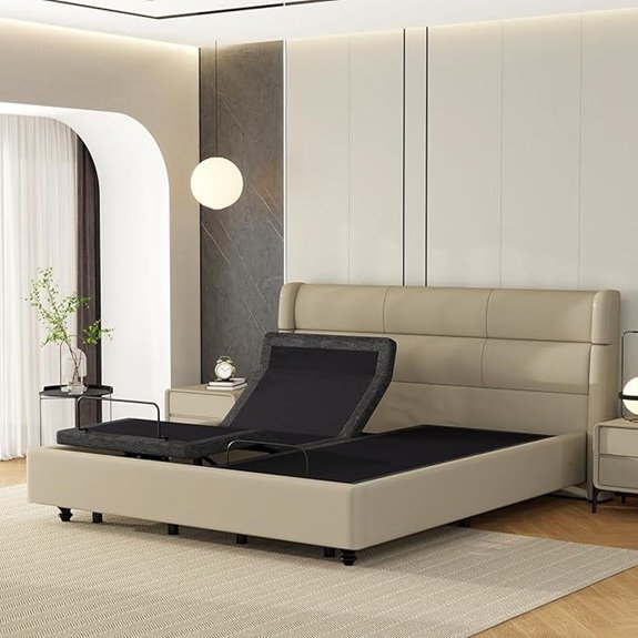 Vipbear Split King Adjustable Bed with Massage & App