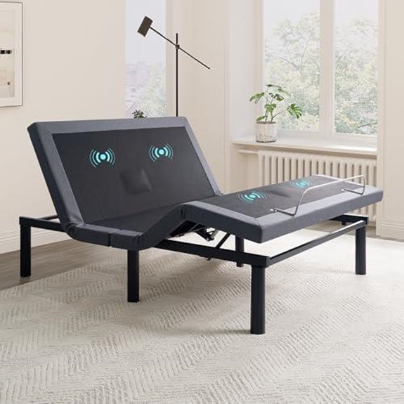 adjustable bed with massage