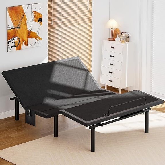 Amada Adjustable Bed Frame with USB & LED Light
