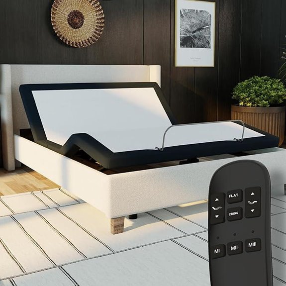 Blissful Nights King Adjustable Bed Frame with Remote