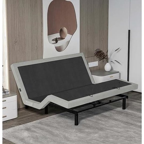 King Adjustable Bed Base with Massage and Wireless Remote