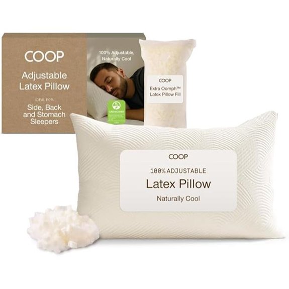 Coop Home Goods Adjustable Latex Pillow Queen