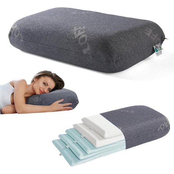 Lofe Adjustable Memory Foam Pillow for Neck Pain