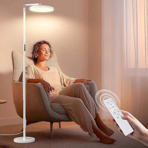 LED Floor Lamp with 10 Brightness & Color Modes
