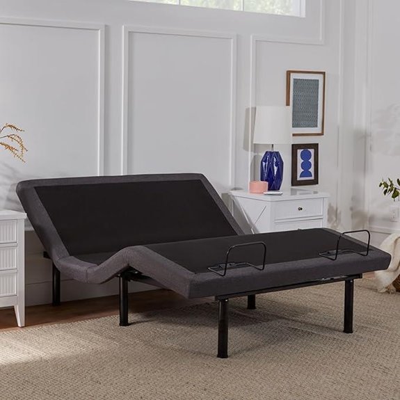 LUCID L300 Adjustable Queen Bed Frame with Remote