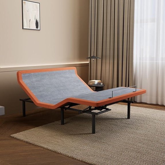 ESHINE Adjustable Queen Bed Frame with Massage and Smart Control