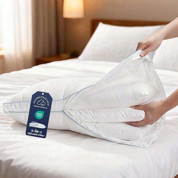 3-in-1 Adjustable Queen Bed Pillow