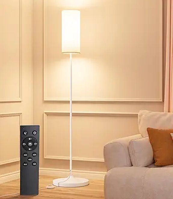 Luckystyle Dimmable LED Floor Lamp with Remote