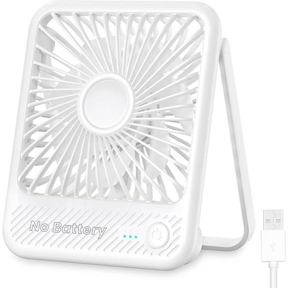 Koonie USB Desk Fan with Adjustable Speeds