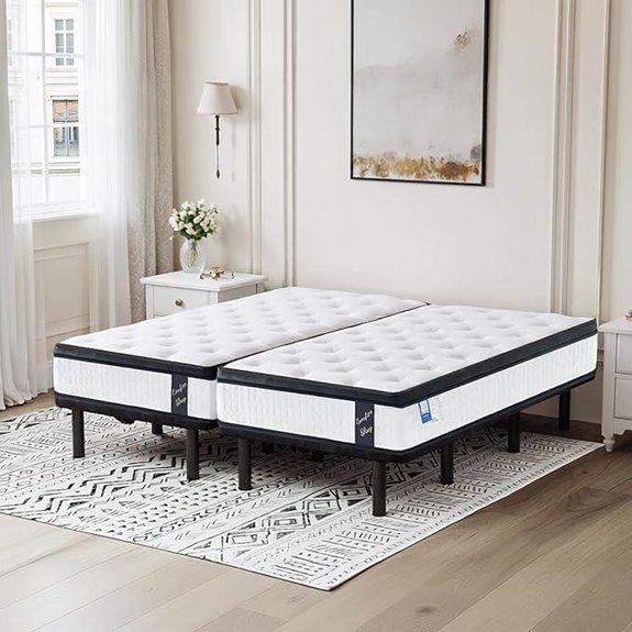 FLEXISPOT Split King Adjustable Bed Frame & Mattress