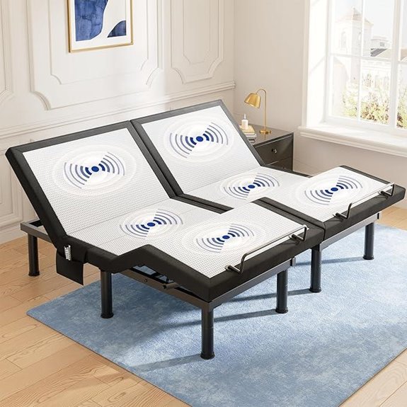 Tami T600 Adjustable Split King Bed Frame with Massage