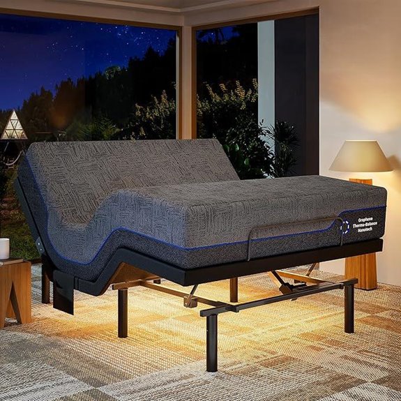 Marsail Split King Adjustable Bed & Cooling Gel Mattress