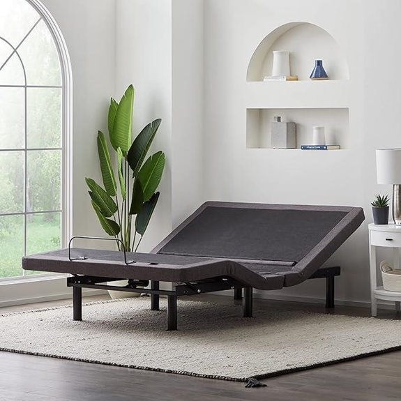 adjustable steel grey base