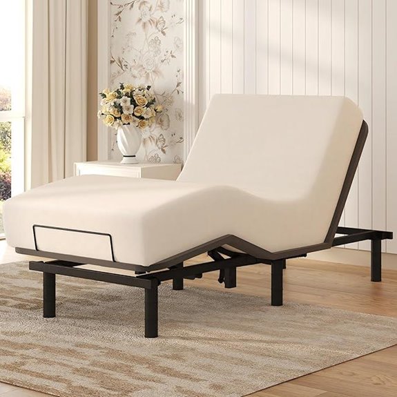 Softa Adjustable Twin XL Bed Frame with Remote