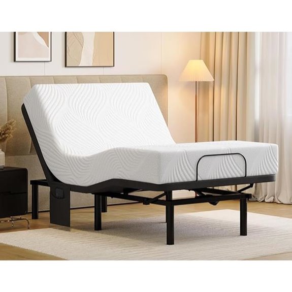 Koorlian Adjustable Bed Frame Twin XL with USB