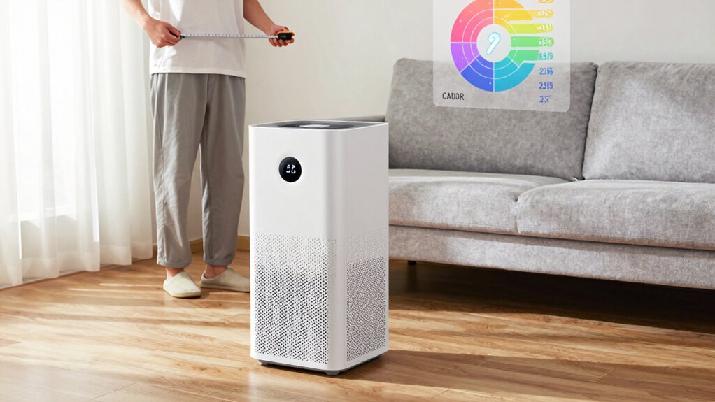 air purifier cadr sizing