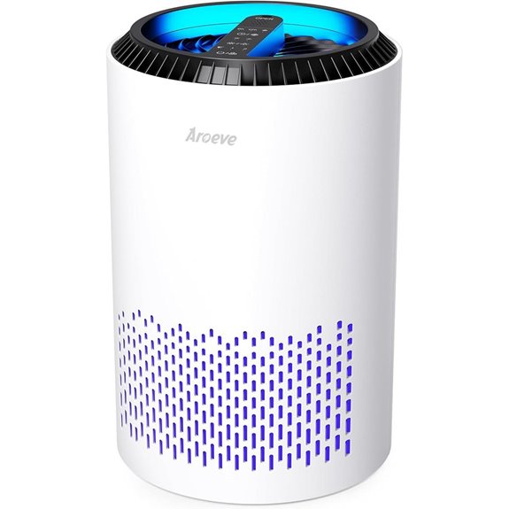 AROEVE Air Purifier with 3-Layer Filter and Timer