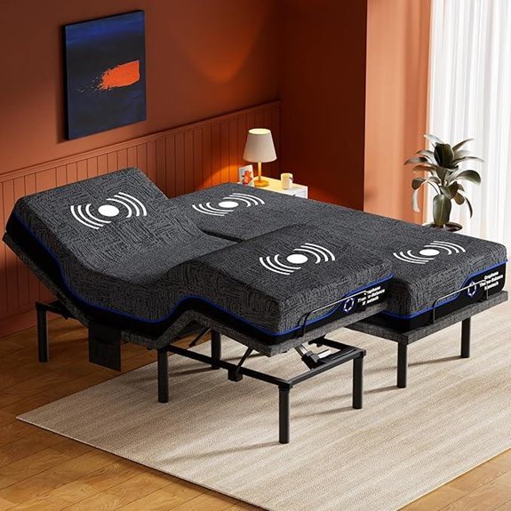 Amada Split King Adjustable Bed Frame & Mattress Set