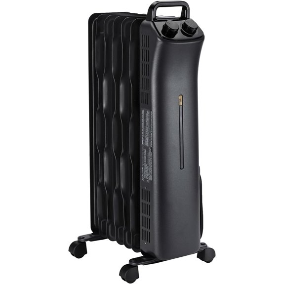 Amazon Basics Oil Space Heater (1500W Black)