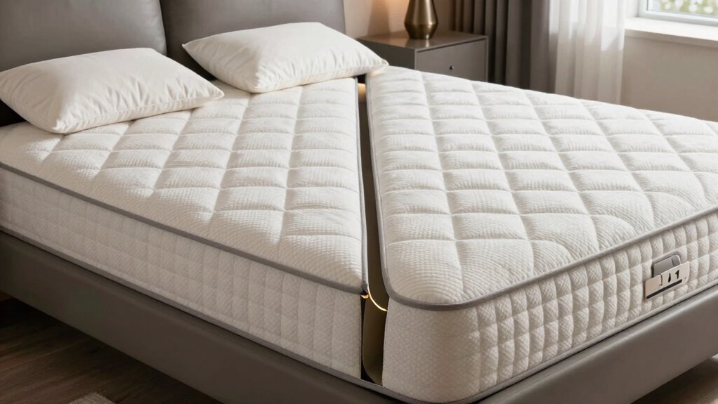assembling seamless adjustable mattresses