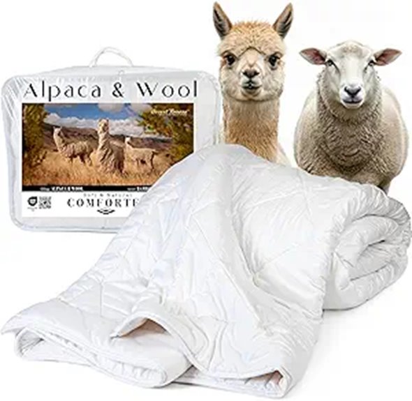 Australian Alpaca & Sheep Wool Comforter Queen Size