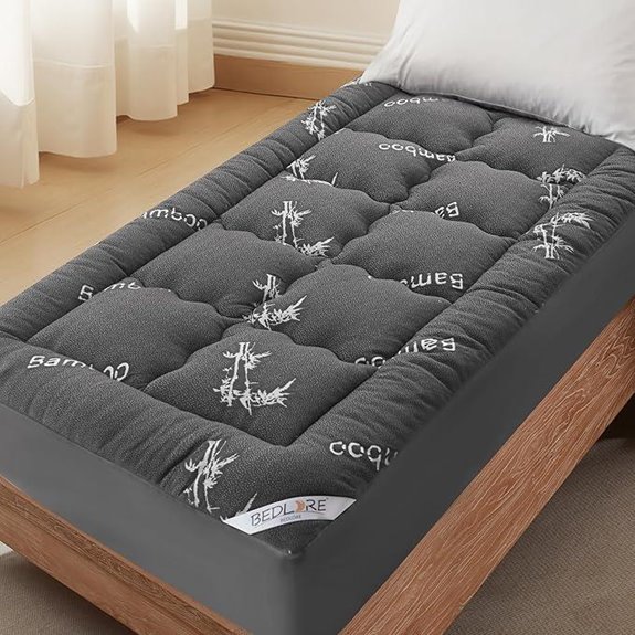 BEDLORE Twin XL Bamboo Mattress Topper