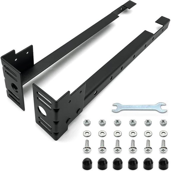 Bed Frame Footboard Extension Brackets Set