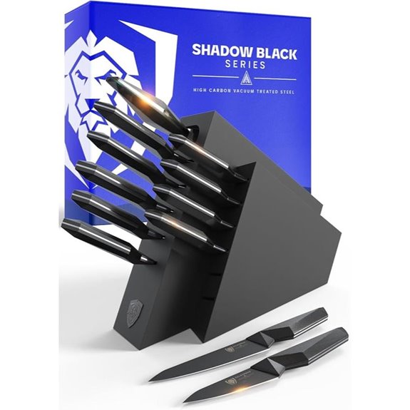 DALSTRONG 12-Piece Black Titanium Knife Set