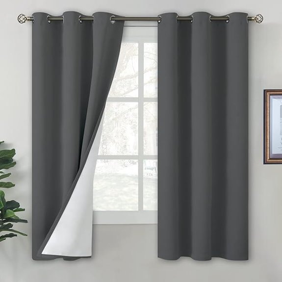 BGment Blackout Curtains for Bedroom 2 Panels 63 Inch
