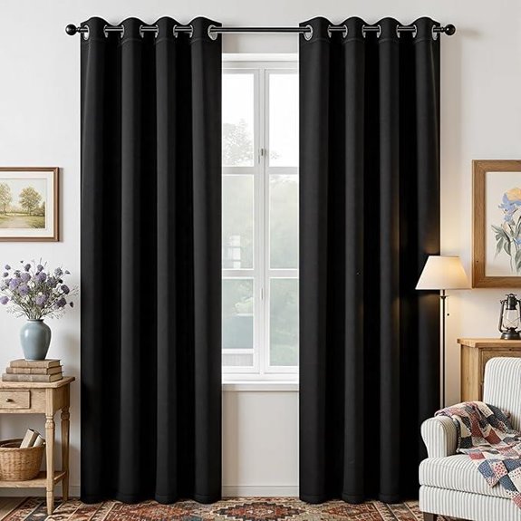 Joydeco Blackout Curtains for Bedroom 2 Panels