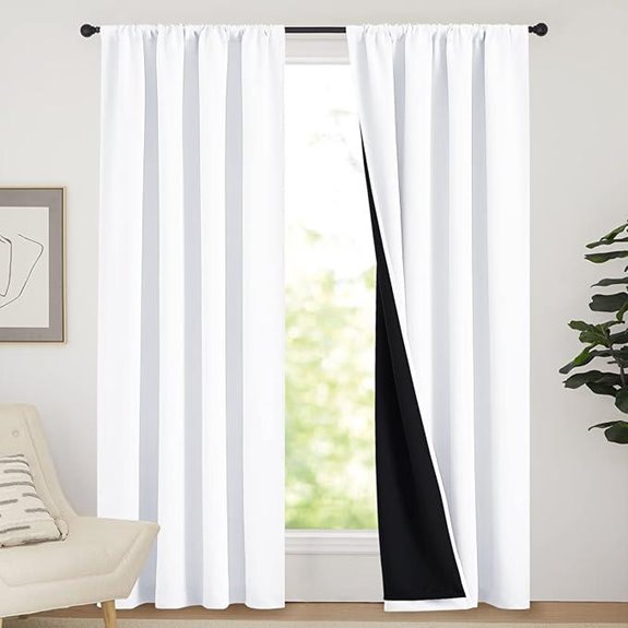 NICETOWN Blackout Curtain Panels 84-Inch 2-Pack