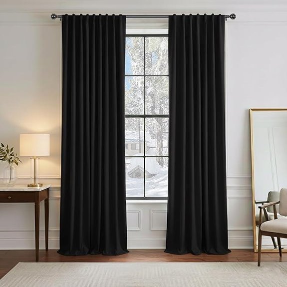 PONY DANCE Blackout Curtains 96 inch 2 Panels