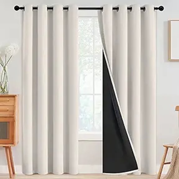 SimpleHome Blackout Curtains 52x84 Inches 2 Panels