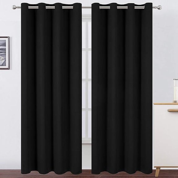 LEMOMO Blackout Curtains 52x84 Set of 2
